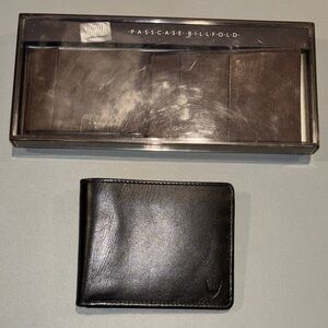 Hidesign Leather Black Hidesign and Brown SWANK Leather wallets-bundle of 2